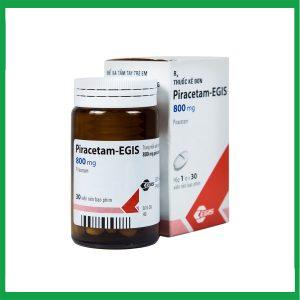 Viên nén Piracetam - Egis 800mg điều trị các triệu chứng của hội chứng tâm thần thực thể (30 viên)