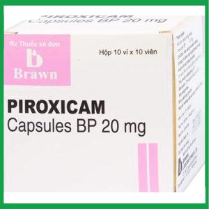Piroxicam capsules BP 20mg Brawn giảm đau viêm khớp dạng thấp