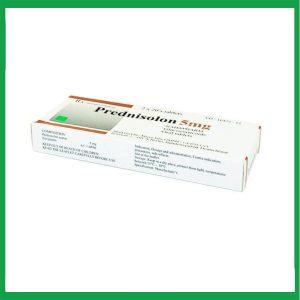 Nhà Thuốc Thành Hương - Thuốc Prednisolone 5mg Nam Hà chống viêm, chống dị ứng và ức chế miễn dịch (Hộp 2 vỉ x 20 viên) 1 Nhà Thuốc Thành Hương - Prednisolon 5mg Nam Ha 2