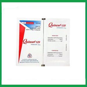 Nhà Thuốc Thành Hương - Thuốc bột uống Quincef 125 Mekophar điều trị nhiễm khuẩn đường hô hấp trên (10 gói x 3.8g) 2 Nhà Thuốc Thành Hương - Quincef 125mg 2