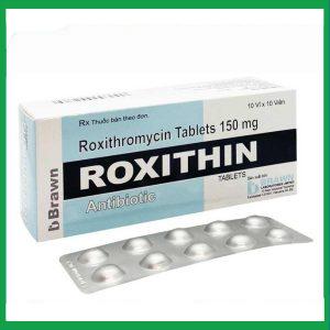 Roxithin 150mg trị nhiễm khuẩn (10 vỉ x 10 viên)