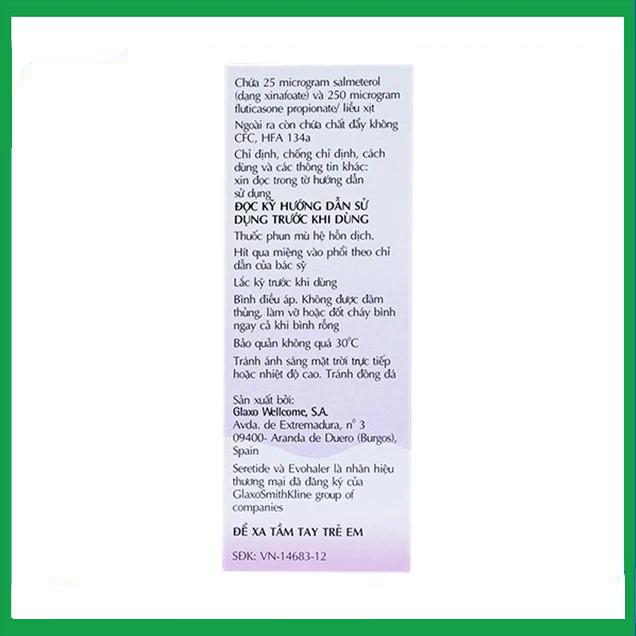 Seretide-Evohaler2.jpg Nhà Thuốc Thành Hương - Seretide Evohaler2