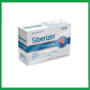 Thuốc Siberizin 5mg Sao Kim điều trị dự phòng cơn đau nửa đầu (10 vỉ X 10 viên)