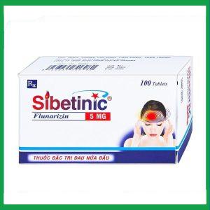 Thuốc Sibetinic đặc trị đau nửa đầu(10 vỉ x 10 viên)