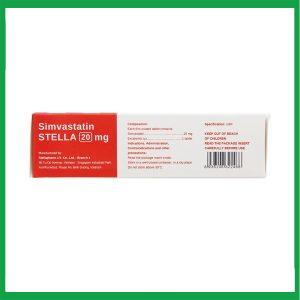 Nhà Thuốc Thành Hương - Simvastatin 20 mg Stella 3