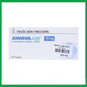 Viên nhai Singulair 10mg dự phòng và trị hen phế quản mạn tính (2 vỉ x 14 viên)