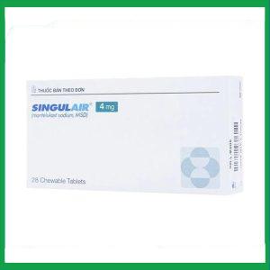 Nhà Thuốc Thành Hương - Viên nhai Singulair 4mg dự phòng và trị hen phế quản mạn tính (2 vỉ x 14 viên) 1 Nhà Thuốc Thành Hương - Singulair 4mg 2