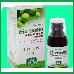 Siro Bảo Thanh 125ml điều trị các chứng ho, viêm phổi
