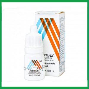 Hỗn dịch nhỏ mắt Tobradex điều trị tình trạng viêm ở mắt