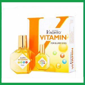 Thuốc nhỏ mắt V.Rohto Vitamin hỗ trợ cải thiện tình trạng giảm thị lực, mắt mờ