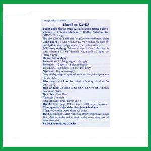 Nhà Thuốc Thành Hương - Dung dịch LineaBon K2+D3 ErgoPharm hỗ trợ bổ sung Vitamin (10ml) 2 Nhà Thuốc Thành Hương - Smart pharma 100
