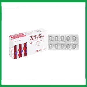 Thuốc Telmisartan Stella 40mg điều trị tăng huyết áp, phòng ngừa tim mạch (3 vỉ x 10 viên)