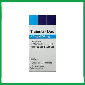 Thuốc Trajenta Duo 2.5mg/850mg Boehringer điều trị đái tháo đường tuýp 2 (60 viên)