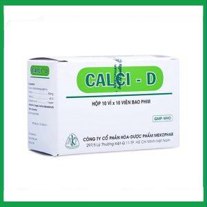 Thuốc Calci-D Mekophar bổ sung vitamin và khoáng chất cho cơ thể (10 vỉ x 10 viên)