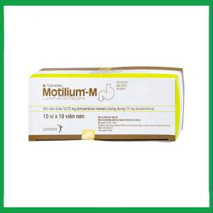 Viên nén Motilium-M Janssen điều trị triệu chứng nôn và buồn nôn (10 vỉ x 10 viên)