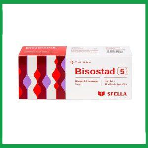 Thuốc Bisostad 5 Stella điều trị tăng huyết áp và đau thắt ngực ( Hộp 3 vỉ x 10 viên)