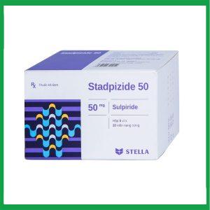 Thuốc Stadpizide 50 Stella điều trị triệu chứng ngắn ngày lo âu, tâm thần phân liệt ( Hộp 5 vỉ x 10 viên)