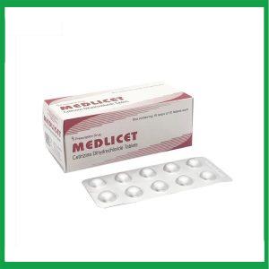 Thuốc MEDLICET 10 chống dị ứng, mày đay ( Hộp 10 vỉ x 10 viên)