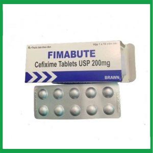 Thuốc Fimabute 200 điều trị nhiễm khuẩn ( Hộp 1 vỉ x 10 viên)