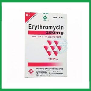 Nhà Thuốc Thành Hương - Thuốc Erythromycin 250mg (Vidipha) điều trị nhiễm khuẩn ( Hộp 10 vỉ x 10 viên) 1 Nhà Thuốc Thành Hương - Smart pharma 2024 12 29T150208.879