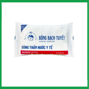 Bông y tế thấm nước Bạch Tuyết 10g dùng trong chăm sóc cá nhân và y tế