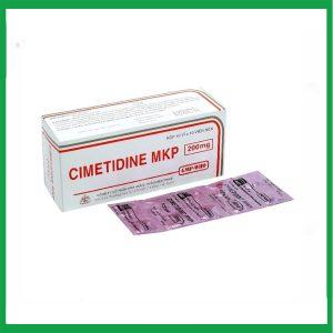 Thuốc Cimetidine MKP 200mg trị đau dạ dày ( Hộp 10 vỉ x 10 viên)