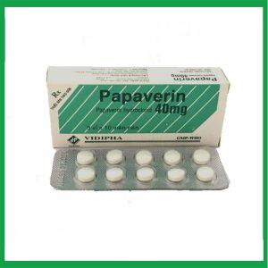 Thuốc Papaverin 40mg Vidipha điều trị co thắt cơ trơn ( Hộp 3 vỉ x 10 viên)