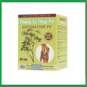 Nhà Thuốc Thành Hương - Thuốc Phong Tê Thấp PV điều trị phong thấp, thắt lưng, đầu gối đau nhức ( Hộp 1 lọ 100 viên) 1 Nhà Thuốc Thành Hương - Smart pharma 2025 01 06T112357.507