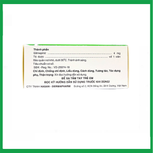 Nhà Thuốc Thành Hương - Viên nén Miaryl 4mg Hasan điều trị đái tháo đường tuýp 2 ( Hộp 10 vỉ x 10 viên) 2 Nhà Thuốc Thành Hương - Smart pharma 2025 01 07T204534.433