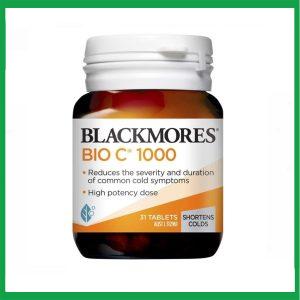 Viên uống Blackmores Bio C 1000mg bổ sung vitamin C, tăng cường sức khỏe ( Lọ 31 viên)