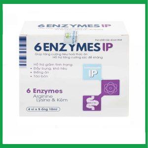 Dung dịch 6Enzymes IP Mediphar USA giúp tăng cường tiêu hoá thức ăn (Hộp 4 vỉ x 5 ống)