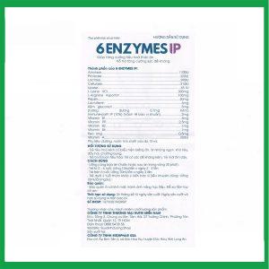 Nhà Thuốc Thành Hương - Dung dịch 6Enzymes IP Mediphar USA giúp tăng cường tiêu hoá thức ăn (Hộp 4 vỉ x 5 ống) 1 Nhà Thuốc Thành Hương - Smart pharma 2025 01 10T111226.775