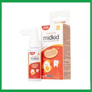Xịt chống sâu răng Midkid 20ml DK Pharma hương táo - làm sạch khoang miệng, bảo vệ men răng