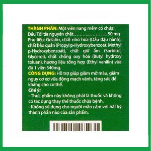 Nhà Thuốc Thành Hương - Dầu Tỏi Tuệ Linh hỗ trợ giảm mỡ máu, giảm nguy cơ xơ vữa động mạch vành ( Lọ 100 viên) 1 Nhà Thuốc Thành Hương - Smart pharma 2025 03 05T133856.023