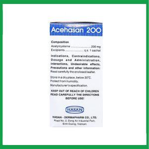 Nhà Thuốc Thành Hương - Thuốc Acehasan 200 làm loãng đờm trong các bệnh phế quản - phổi cấp và mãn tính ( Hộp 30 gói) 1 Nhà Thuốc Thành Hương - Smart pharma 2025 03 21T130247.914