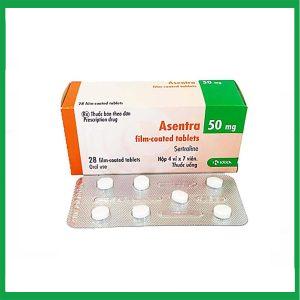 Thuốc Asentra 50mg KRKA điều trị trầm cảm, rối loạn lo âu cộng đồng (4 vỉ x 7 viên)