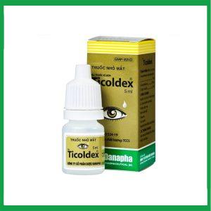 Thuốc nhỏ mắt Ticoldex Danapha điều trị viêm giác mạc, viêm kết mạc (5ml)