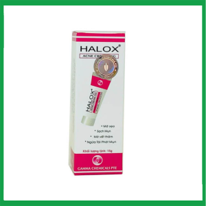 Halox Acne Cream giúp mờ sẹo, mờ thâm, ngừa tái phát mụn (15g)