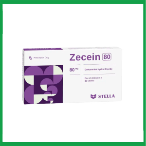 Thuốc Zecein 80 Stella điều trị co thắt dạ dày, ruột, hội chứng ruột kích thích ( 2 vỉ x 10 viên)