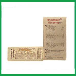 Nhà Thuốc Thành Hương - Thuốc Homtamin Ginseng Korea United cung cấp vitamin và muối khoáng (12 vỉ x 5 viên) 1 Nhà Thuốc Thành Hương - Smart pharma 30