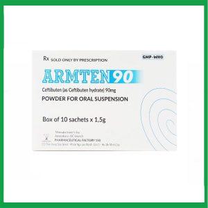 Nhà Thuốc Thành Hương - Hỗn dịch uống Armten 90 Armephaco điều trị các chứng nhiễm khuẩn đường hô hấp cấp ( Hộp 10 gói) 2 Nhà Thuốc Thành Hương - Smart pharma 34 3