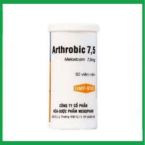 Nhà Thuốc Thành Hương - Thuốc Arthrobic 7.5 Mekophar điều trị viêm đau xương khớp, viêm khớp dạng thấp (50 viên) 1 Nhà Thuốc Thành Hương - Smart pharma 40 3