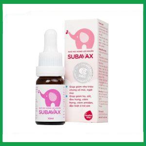 Nhỏ mũi họng lợi khuẩn Subavax 10ml Á Âu tăng sức đề kháng niêm mạc đường hô hấp trên