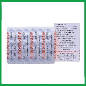 Nhà Thuốc Thành Hương - Thuốc Furosemide Mekophar điều trị phù, tăng huyết áp ( Hộp 10 vỉ x 30 viên) 1 Nhà Thuốc Thành Hương - Smart pharma 64 2