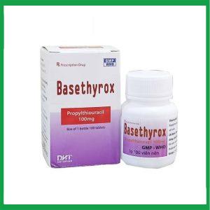 Thuốc Basethyrox 100mg Hataphar điều trị tăng năng tuyến giáp (100 viên)