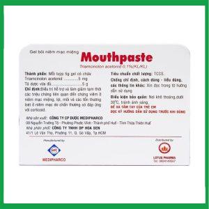 Nhà Thuốc Thành Hương - Gel bôi niêm mạc miệng Mouthpaste Medipharco giảm viêm, tổn thương ( Tuýp 5g) 2 Nhà Thuốc Thành Hương - Smart pharma 67 2