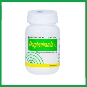 Nhà Thuốc Thành Hương - Thuốc Clorpheniramin 4 DHG điều trị viêm mũi dị ứng, chảy nước mũi ( Hộp 1 lọ 200 viên) 2 Nhà Thuốc Thành Hương - Smart pharma 70 2