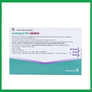 Nhà Thuốc Thành Hương - Thuốc Komboglyze XR 5mg/1000mg AstraZeneca hỗ trợ kiểm soát đường huyết ( Hộp 4 vỉ x 7 viên) 1 Nhà Thuốc Thành Hương - Smart pharma 74 1