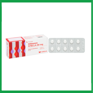 Thuốc Diltiazem Stella 60mg điều trị và dự phòng cơn đau thắt ngực ( Hộp 3 vỉ x 10 viên)