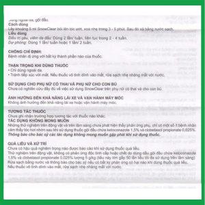 Nhà Thuốc Thành Hương - Hỗn dịch Snowclear Merap điều trị gàu, ngứa da đầu, diệt nấm 1 Nhà Thuốc Thành Hương - Snowclear2